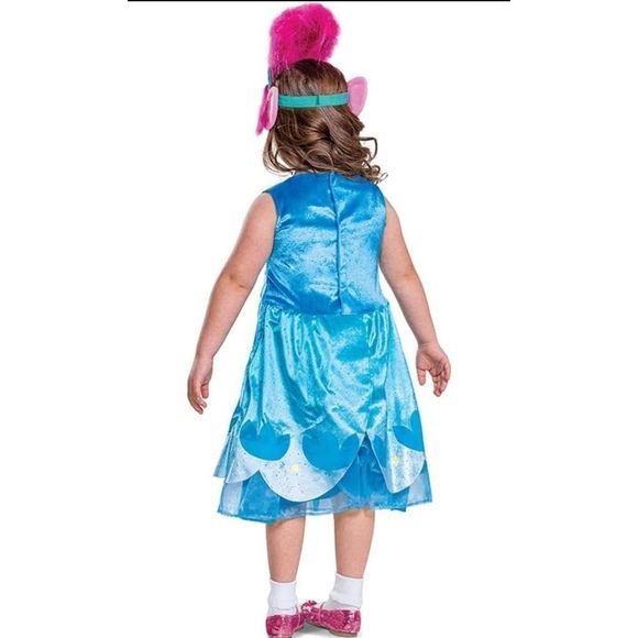 NWT Halloween girls poppy Trolls Costume medium 7/8 - Picture 2 of 6
